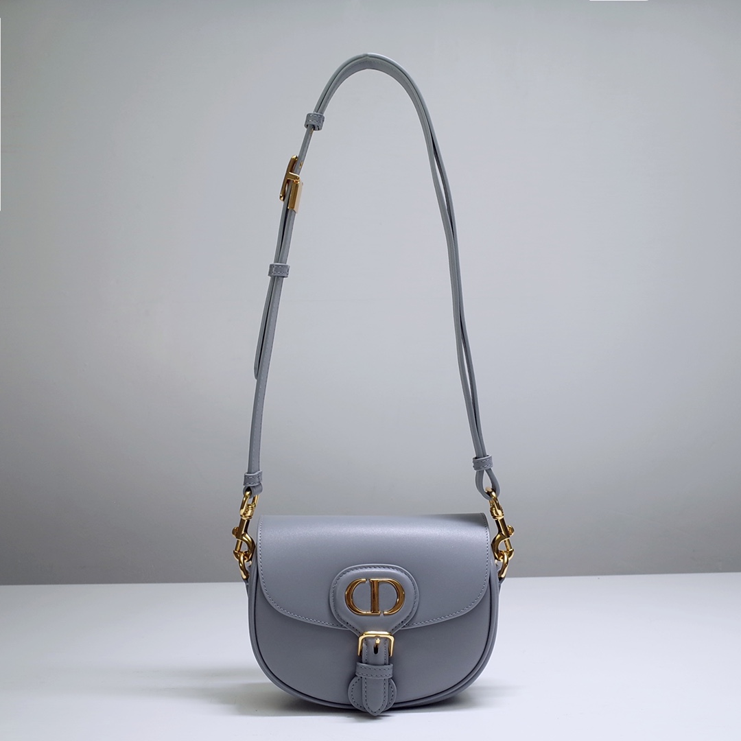 Mini Dior Bobby Bag Grey Box Calfskin